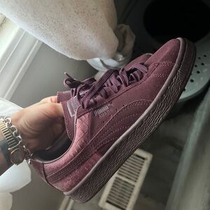 Burgundy Puma Sneakers